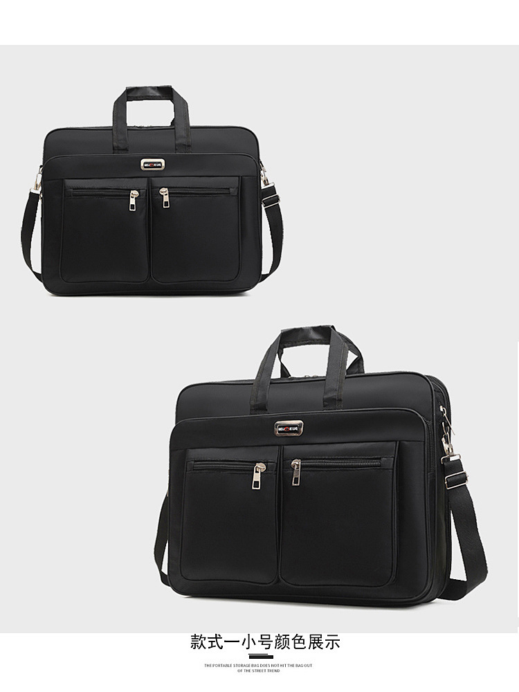 Handheld shoulder laptop tablet computer bag 15 inch office business trip student printing large capacity computer bag