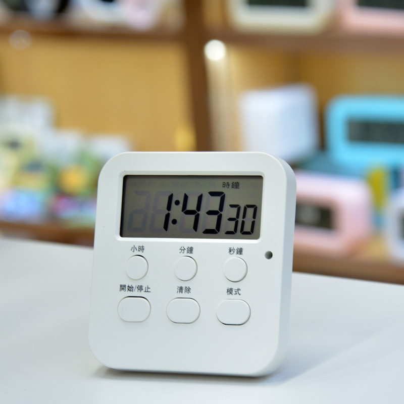 Student Timer Alarm Clock Silent Timing Learning Time Management Kitchen Cooking Timer Reminder Mini Small Alarm Clock