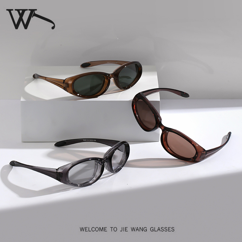 New Outdoor Hiking Cycling Sports Windproof Sunglasses Plain Face Sunglasses for Men and Women