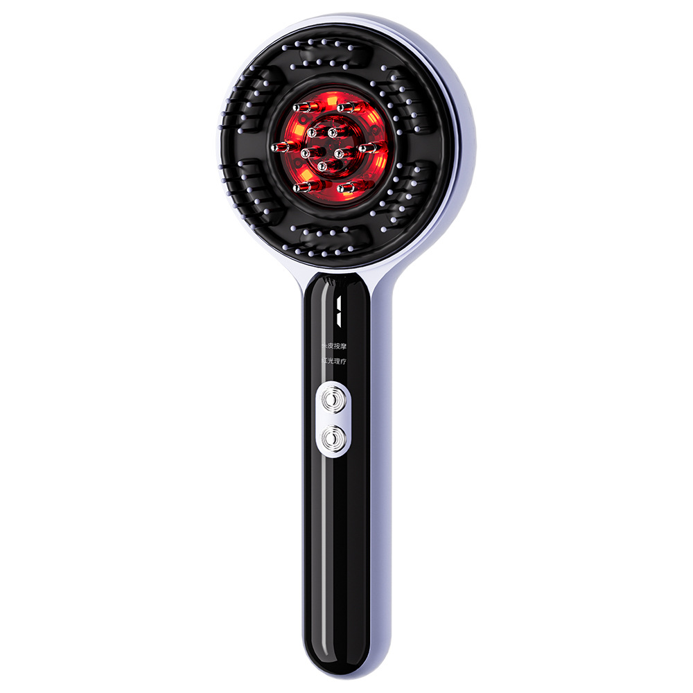 New Scalp Scrubbing, Kneading, and Massaging Comb; Microcurrent, Red Light Pulse, and Electric Comb; Essential Oil Massaging Comb and Infusion Device