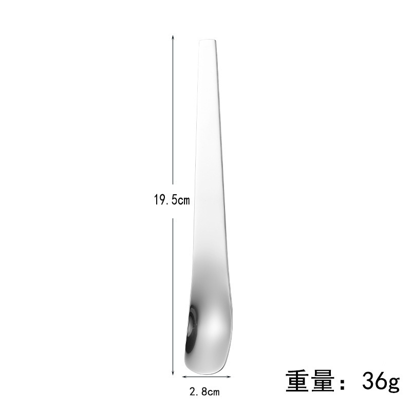 304 stainless steel ice cream spoon, dessert spoon, cake spoon, household thickened spoon, dumpling spoon, stirring spoon, yogurt spoon