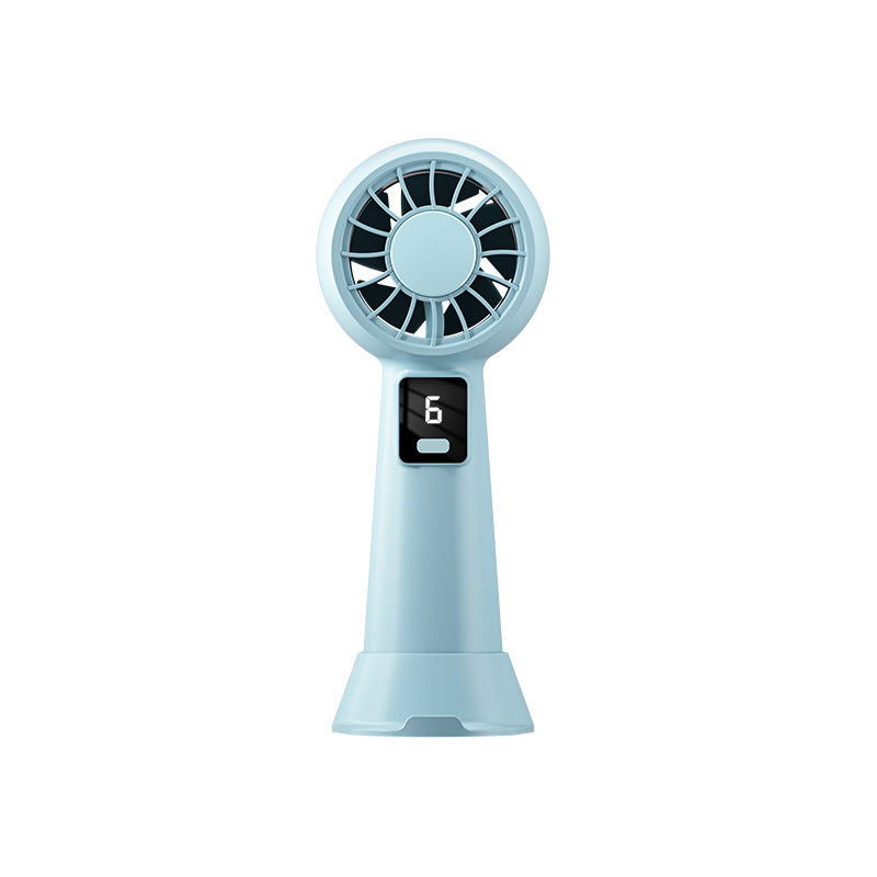 Custom Gift Summer Handheld Small Fan Desktop Mini Strong Wind Long-lasting USB Silent Rechargeable Fan
