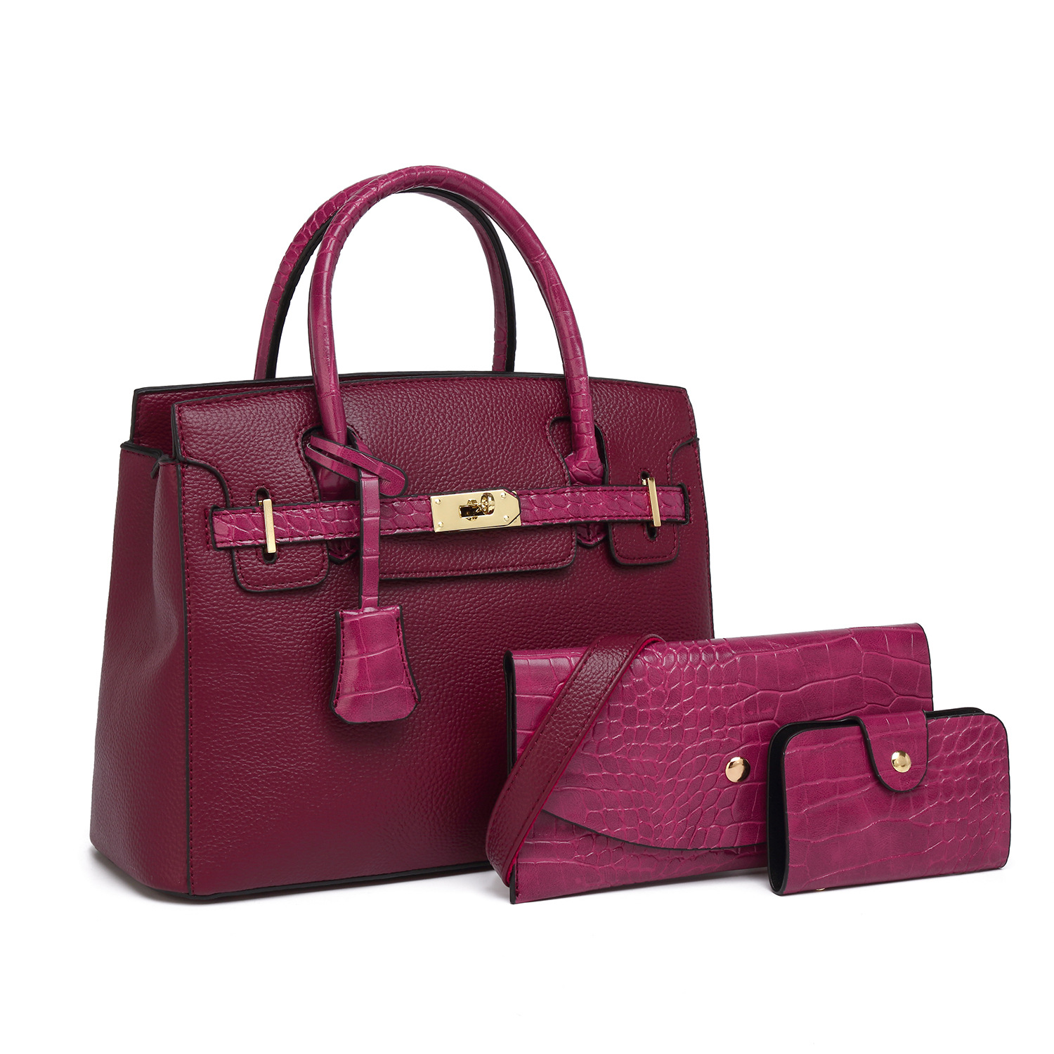 2026 new women's shoulder crossbody bag three-piece set