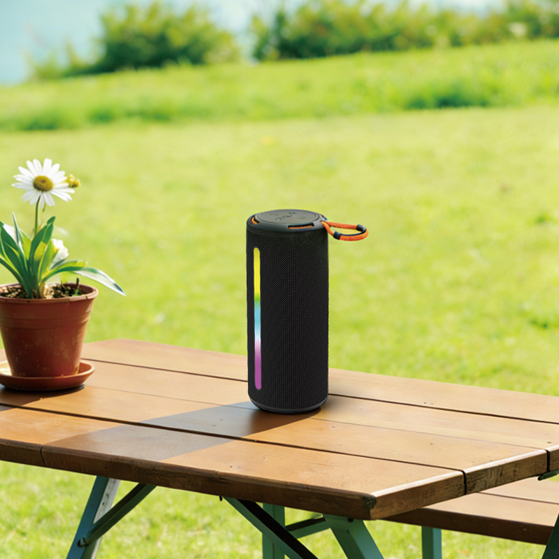 New Bluetooth Speaker Heavy Bass Subwoofer High Power Outdoor Cycling Home Atmosphere Light Desktop Mini Speaker