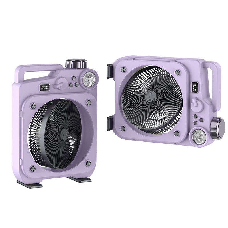 New Outdoor Fan Large Capacity Battery Timer Fan Remote Smart Remote Control LED Display