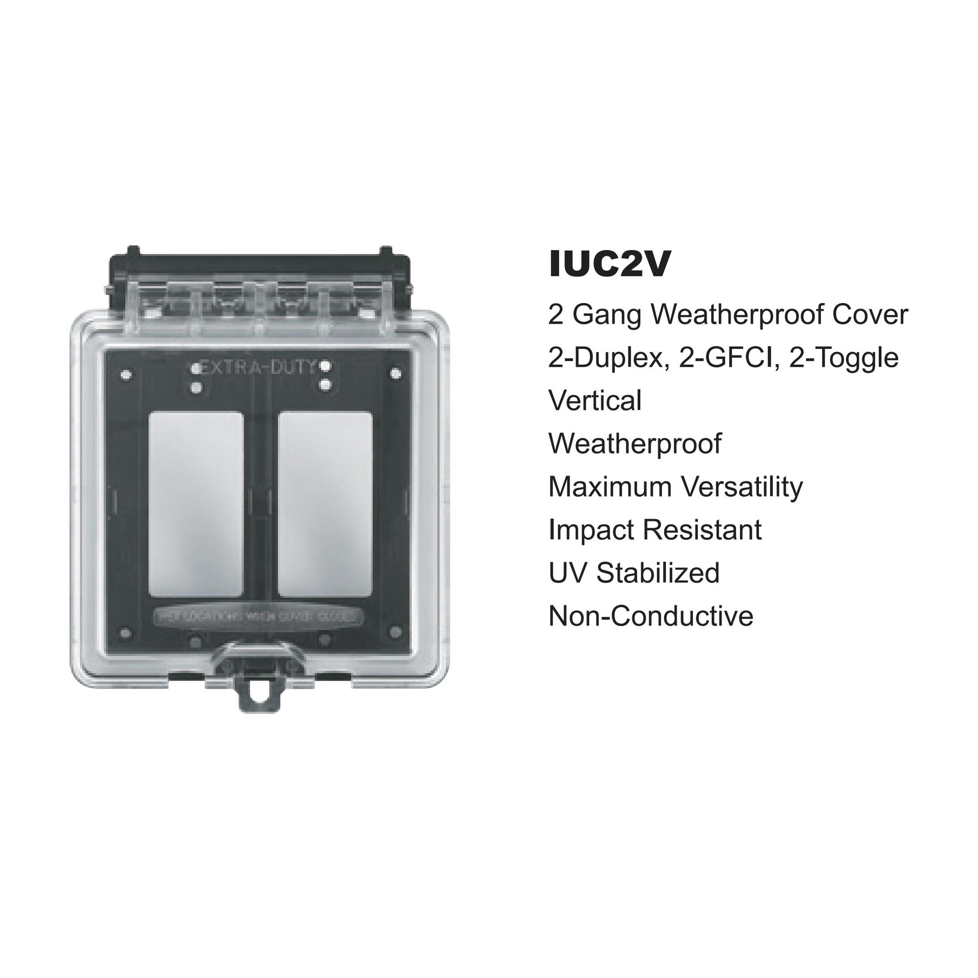 US UL American standard outdoor waterproof socket box, GFCI/Duplex/Toggle rainproof cover plate waterproof