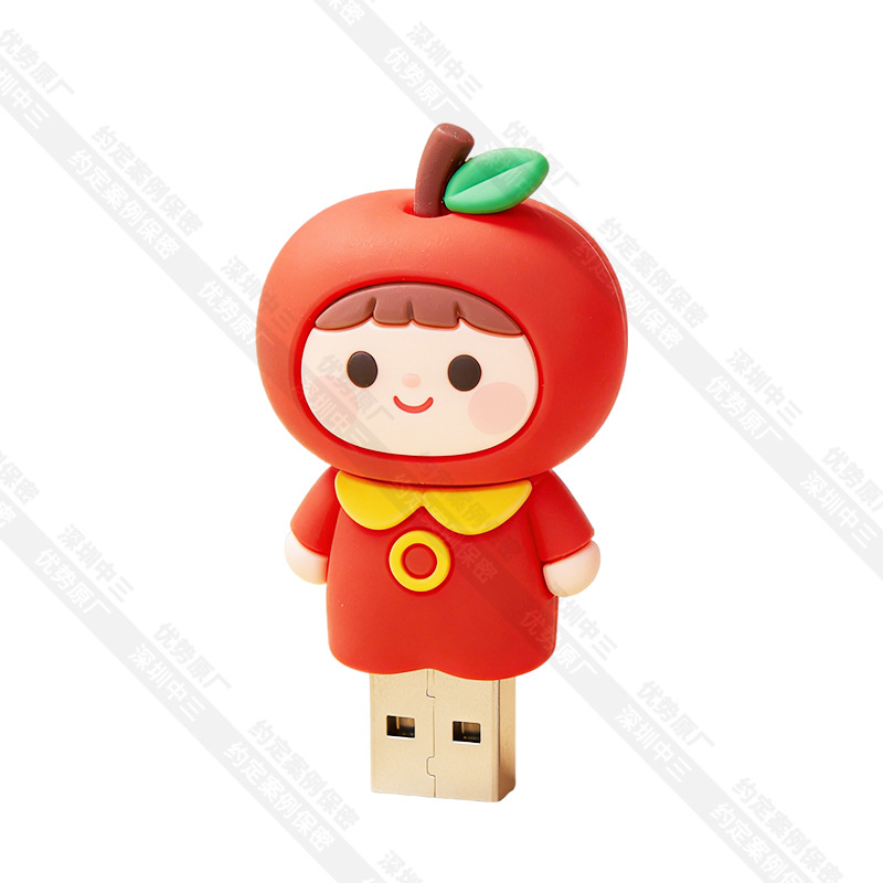 Custom Cartoon USB Drive Cartoon Gift USB Customizable New Novelty PVC Soft Rubber USB Drive