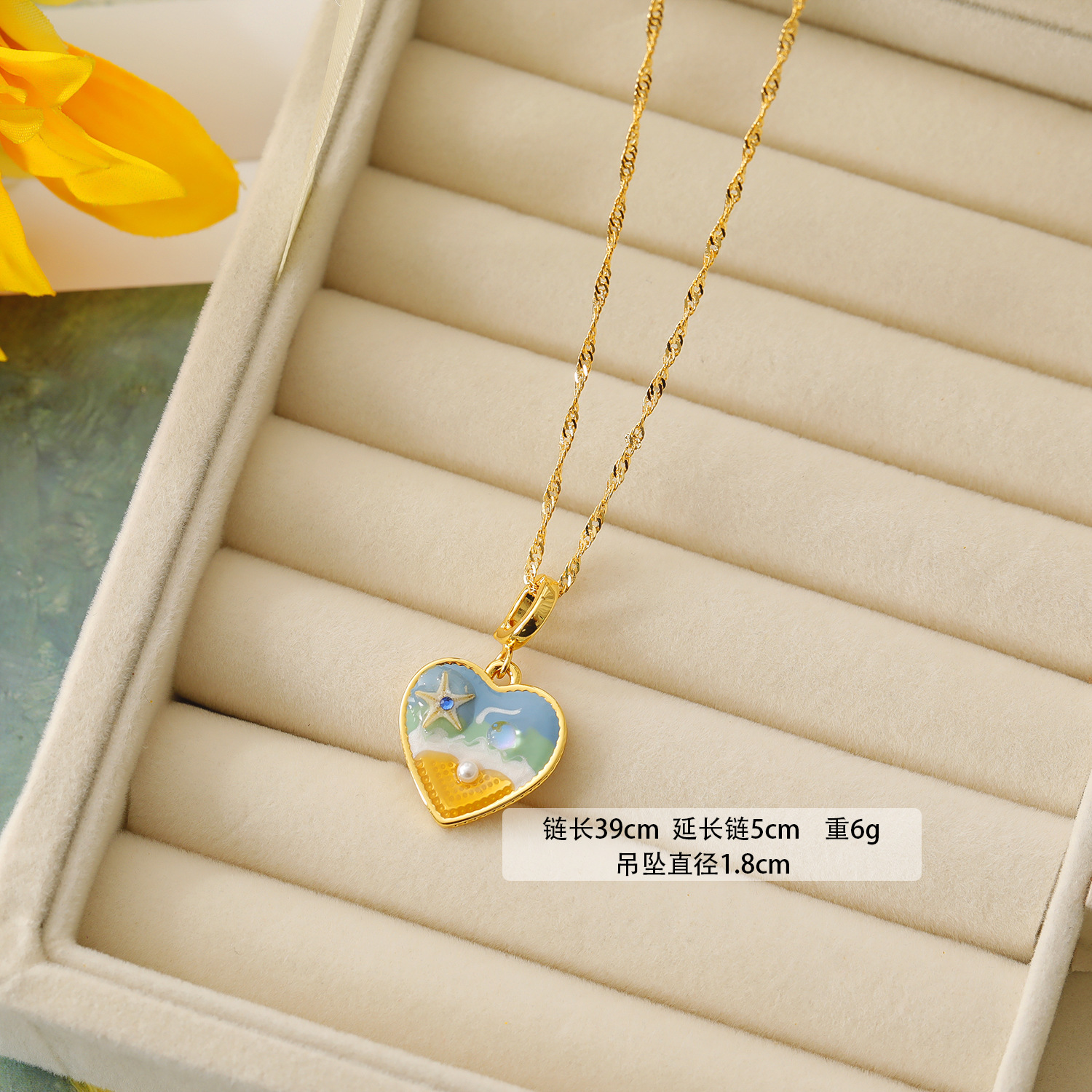 Monet Van Gogh Vintage Oil Painting Style Necklace Baroque Pearl Butterfly Petal Sweater Chain Pendant