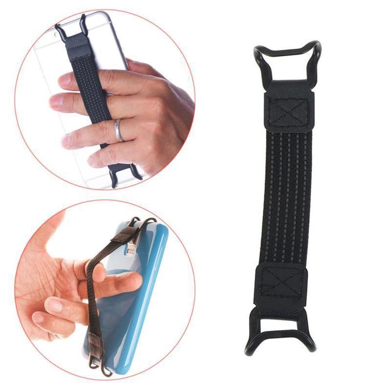 Mobile phone one-hand operation with anti-slip elastic band, suitable for iPad tablet operation, anti-fall fixed phone holder