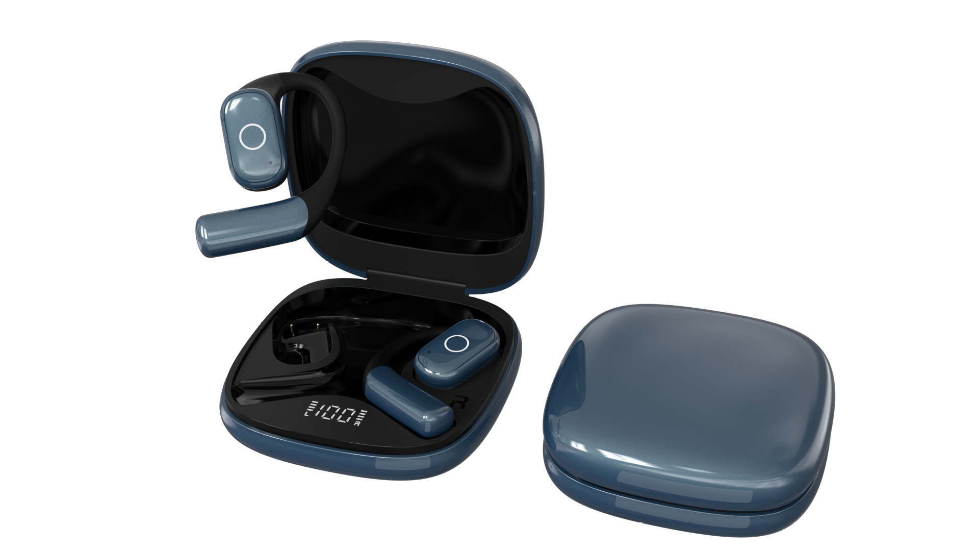 IVANTE Private Mold OW02 Open-Ear Sports Dual-Mic Noise Reduction Waterproof ENC Digital Display Wireless Bluetooth Earbuds