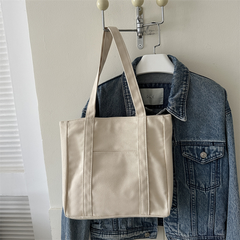 Canvas Bag Large Capacity Tote Bag 2026 New Bag Women Casual Single Shoulder Bag Commuter Handbag
