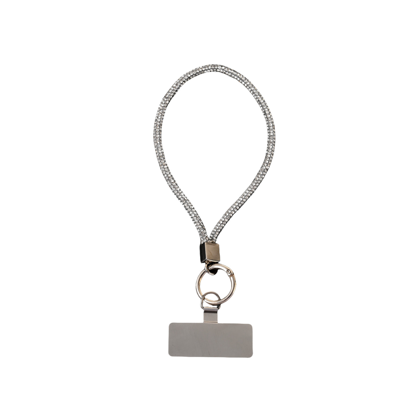 Full rhinestone phone lanyard long neck luxury full rhinestone hanging chain crossbody wrist short pendant