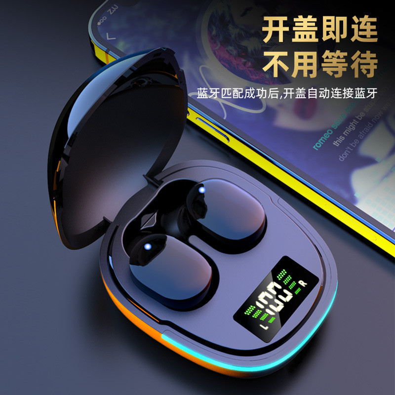 New Private Mold G9S Bluetooth Earphones Battery Display Dual Ear Stereo In-ear Sports Portable TWS