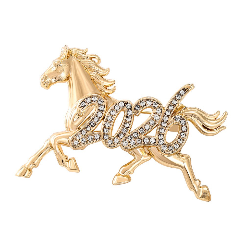 Mythical Pegasus Brooch Horse Year Corsage Imitation Enamel Animal Sky Horse Men's Pin