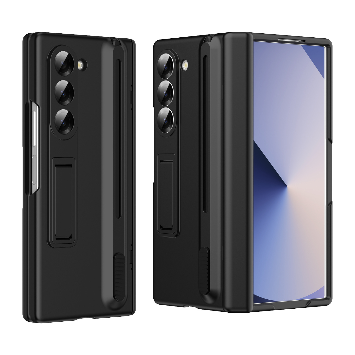 For Samsung Z Fold8 Ultra Phone Case Full Coverage Hinge Bracket Retractable Pen Slot With S Pen Stylus