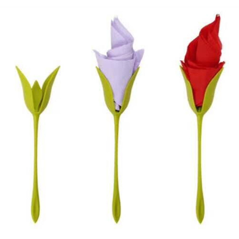 Napkin Holders Paper Napkin Flower Folding Napkin Holder Rose Napkin Flower Tool Romantic Table Setting