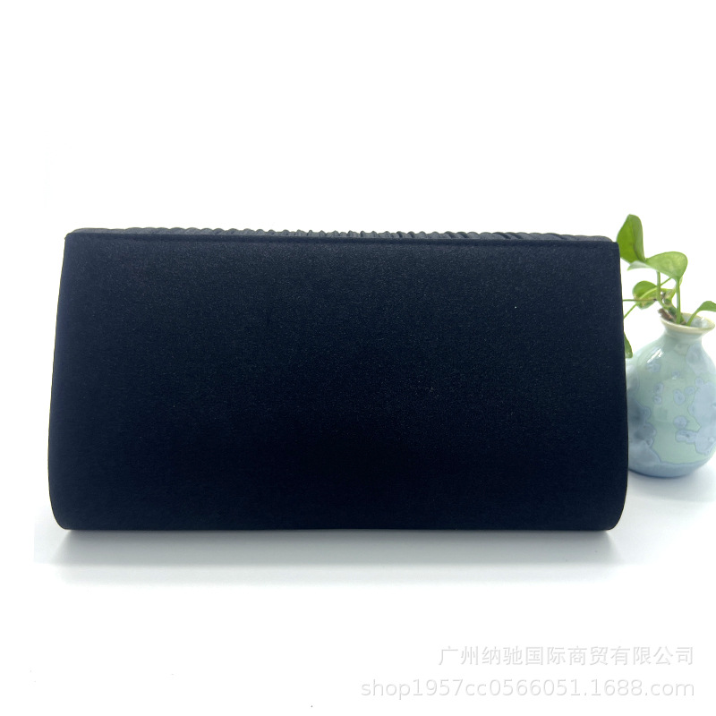 Evening bag pleated clutch dress bag crossbody single shoulder bag bride bag banquet bag