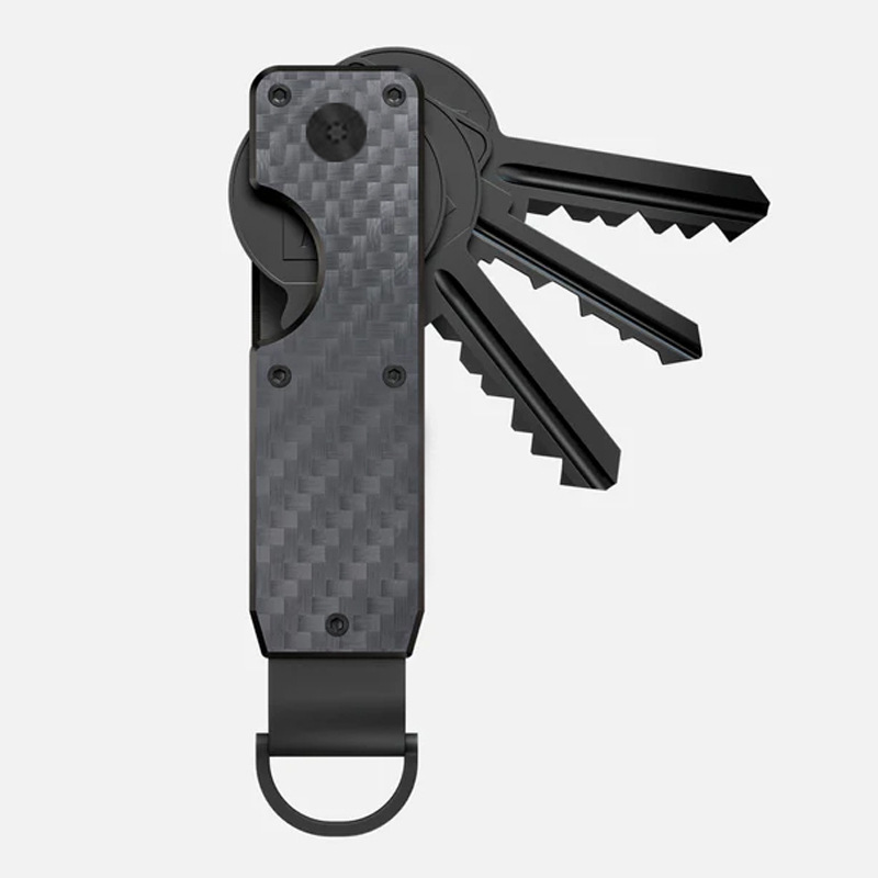 2025 Keychain Metal Keychain Aluminum Alloy Key Organizer Key Clip Holds 2-6 Keys Custom Logo