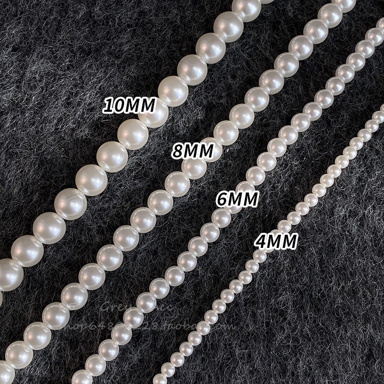 Authentic Swarovski Australian White Magnetic Buckle True Round Pearl Necklace Accessories for Women Niche Clavicle Chain Neck