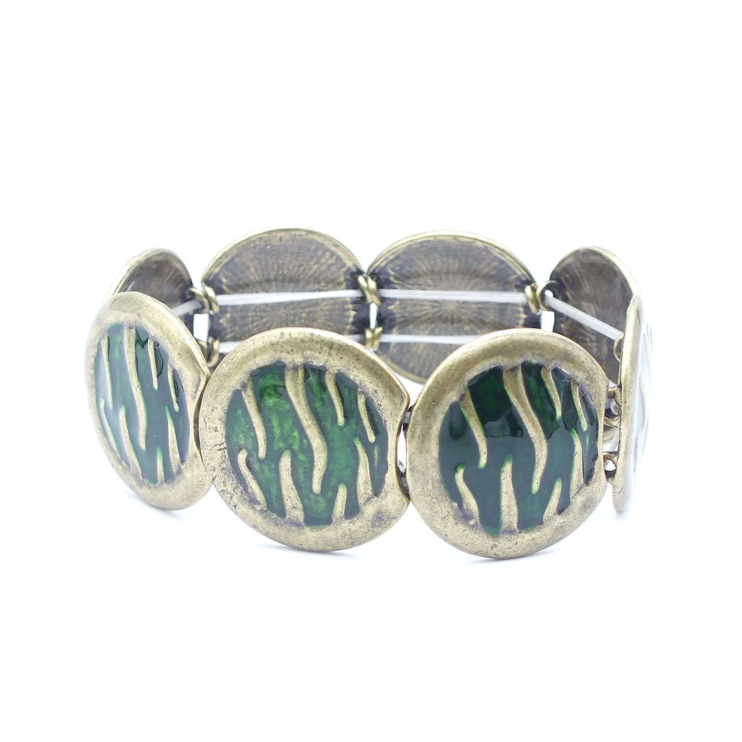 B630 Accessories Women's Elastic Oil Drop Bracelet Vintage Enamel Color Bracelet