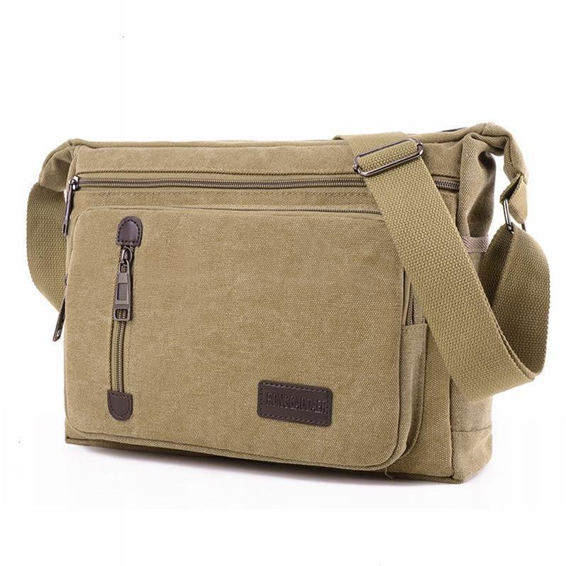 New shoulder bag crossbody outdoor canvas bag men's internship bag men's backpack