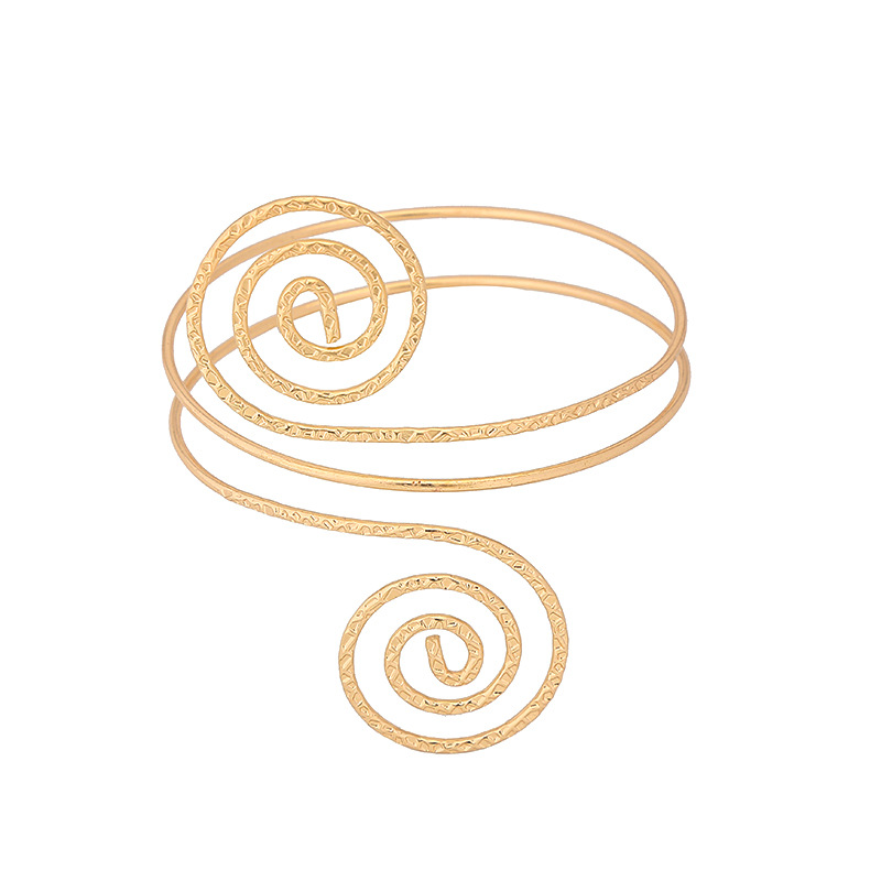 New eBay accessory punk exaggerated metal spiral bracelet arm ring