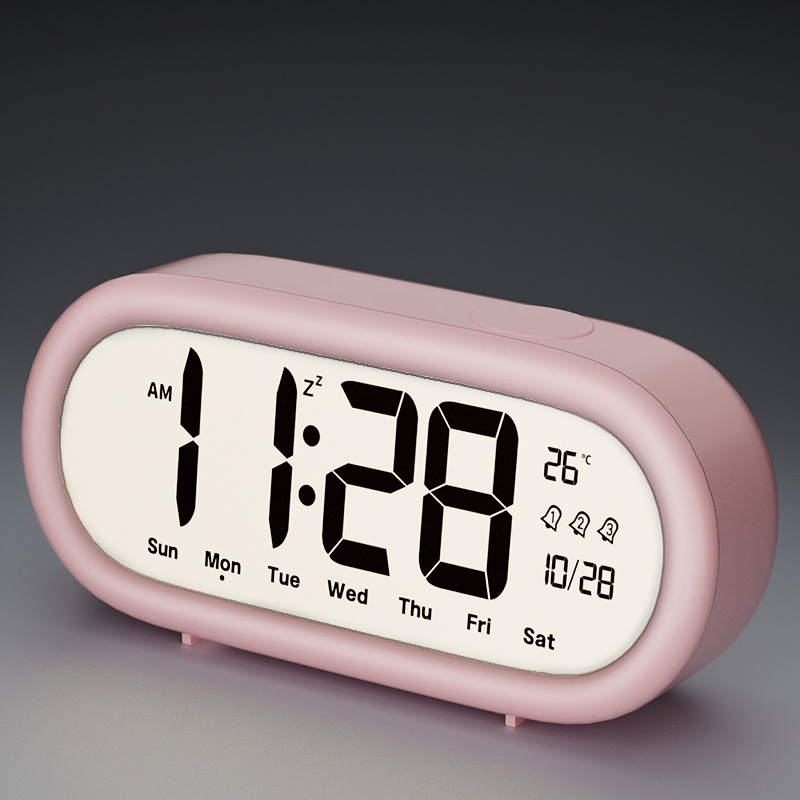 LCD alarm clock student special new smart children electronic clock desktop bedroom home living room bedside clock