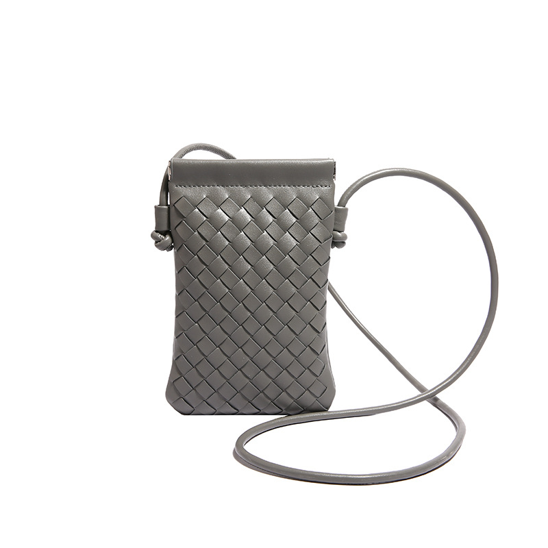 Handwoven Small Bag for Women 2024 New Commuter Vertical Crossbody Phone Bag