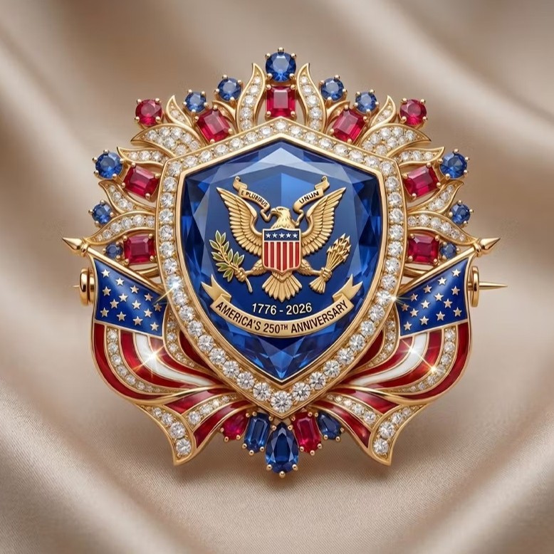 New America 250th Anniversary Commemorative Acrylic Pendant Independence Day Gift July Fourth Decoration