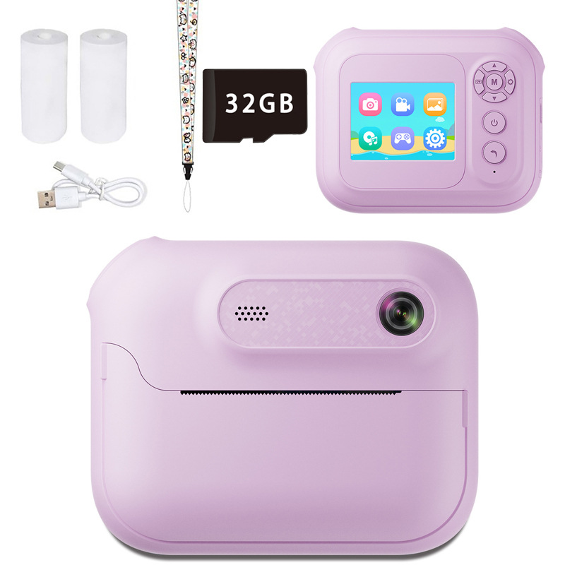 Children's Polaroid camera toy print camera can take photos and video instant print