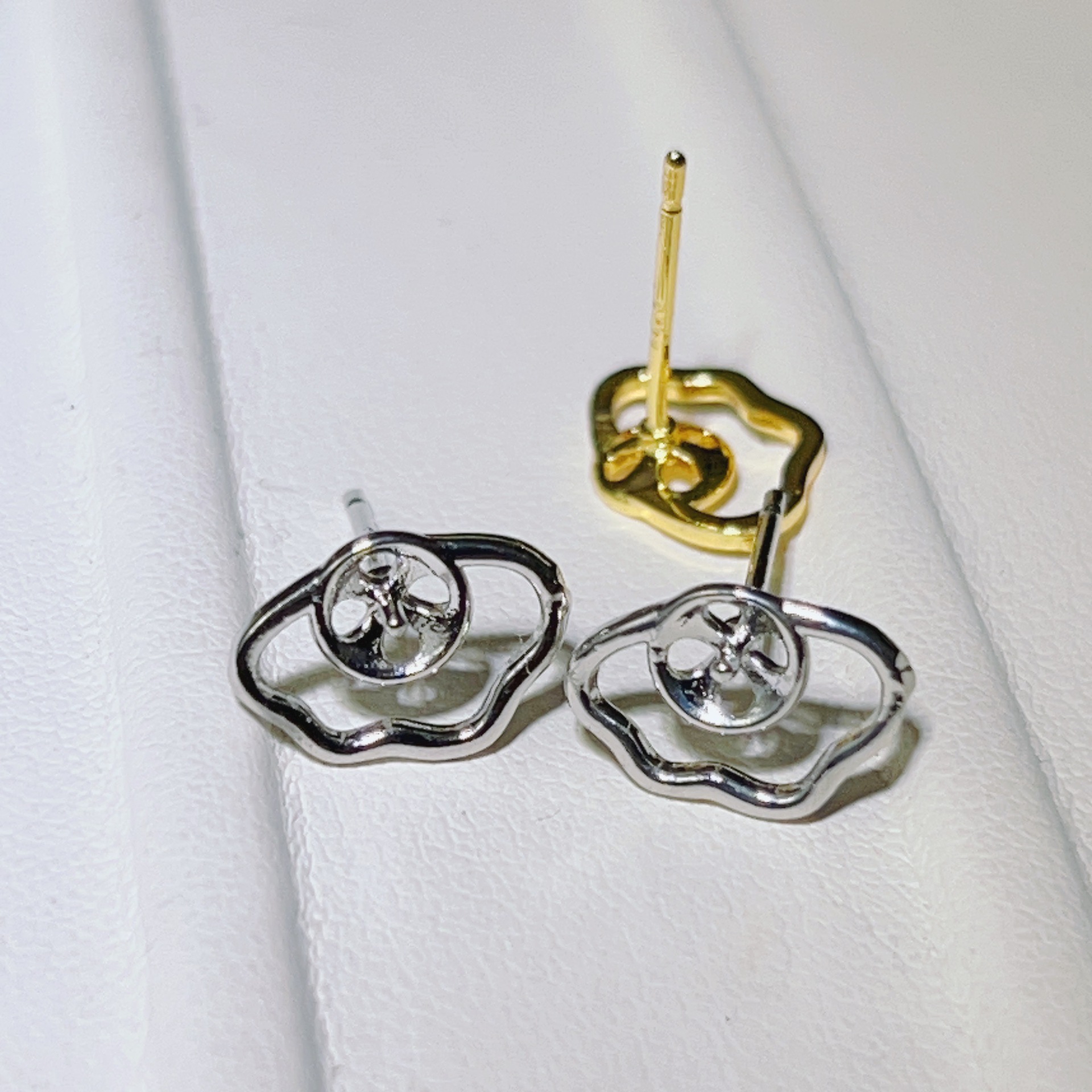 金色托（不含珠） · P1436光面云朵（6mm）