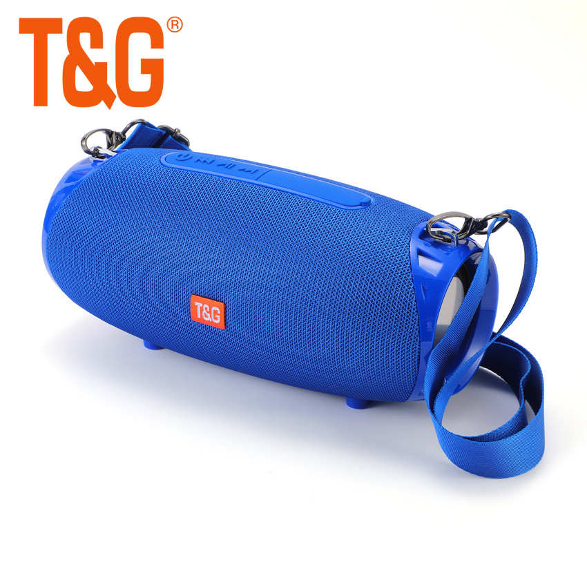 Shoulder-Back Outdoor Fabric Small War Drum Dual Speaker Bluetooth Speaker Wireless High Volume Music Player TG534