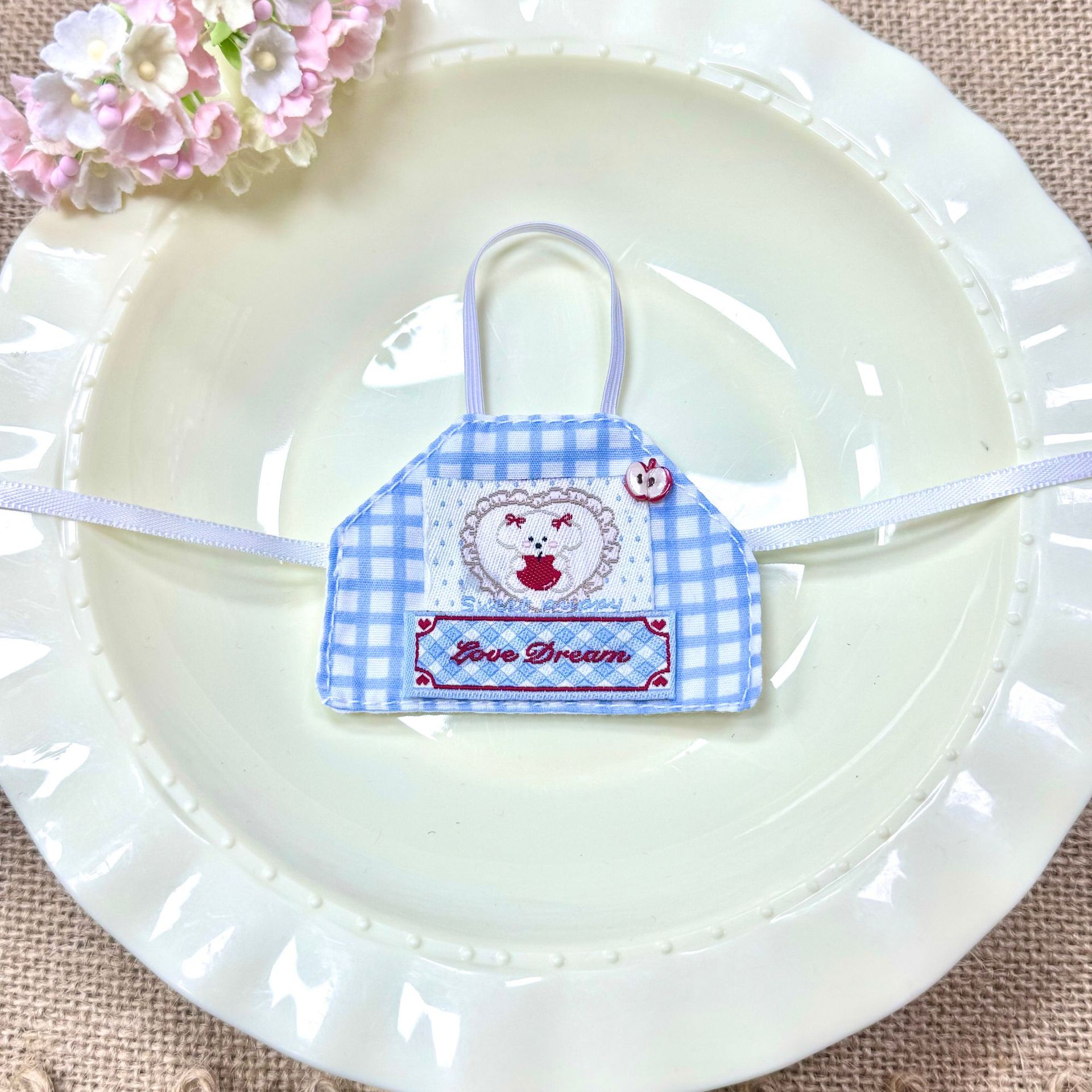10cm star person cotton doll bib 15cm self-mocking bear KT bib series cotton doll accessory wholesale