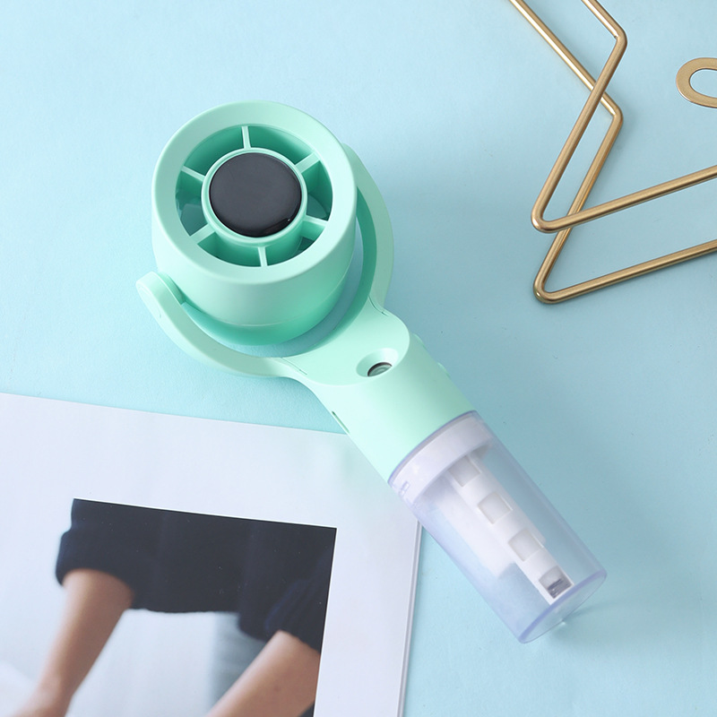 New Handheld Spray Fan Portable Mini USB Charging Outdoor Spray Humidifying Turbo Small Fan