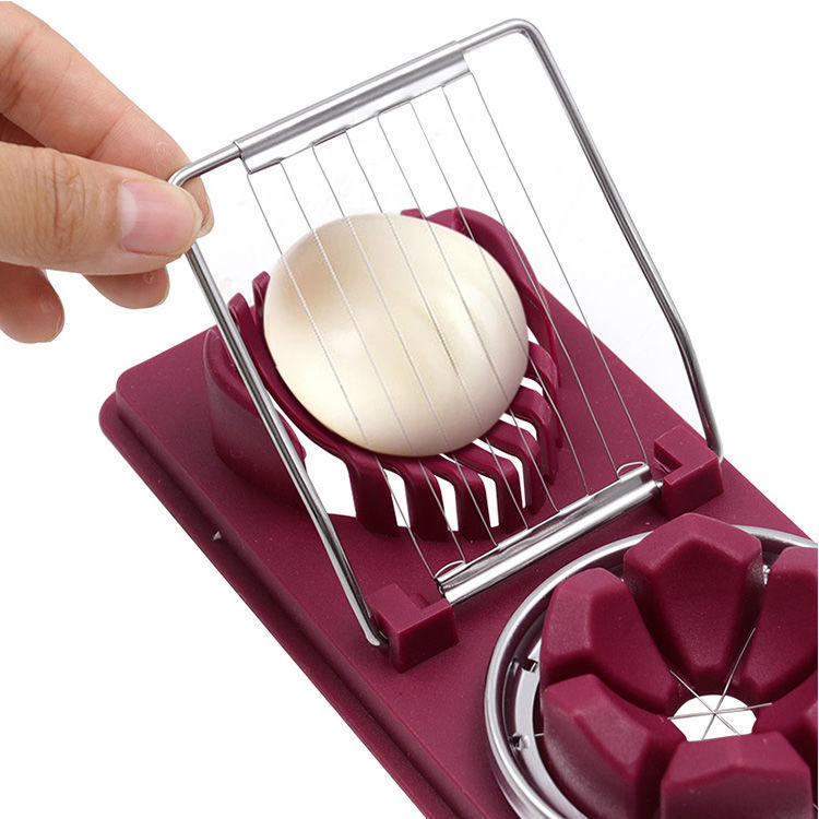 2-in-1 egg slicer, egg cutter, preserved egg, fruit slicer, kitchen gadget set