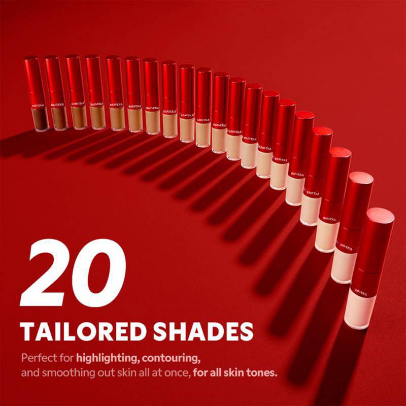 BARVENA Concealer Natural Finish Lightweight Fits Skin Tone Oil-Control Long-lasting Non-Sticky