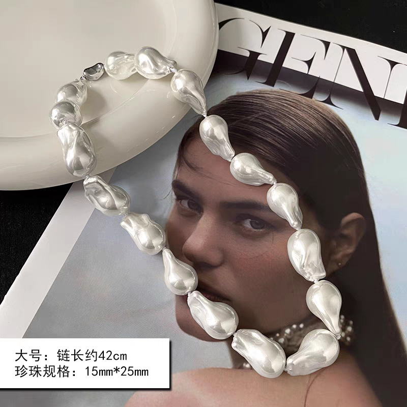 Irregular Baroque Pearl Necklace Women's Necklace Accessories Sweater Chain Jewelry