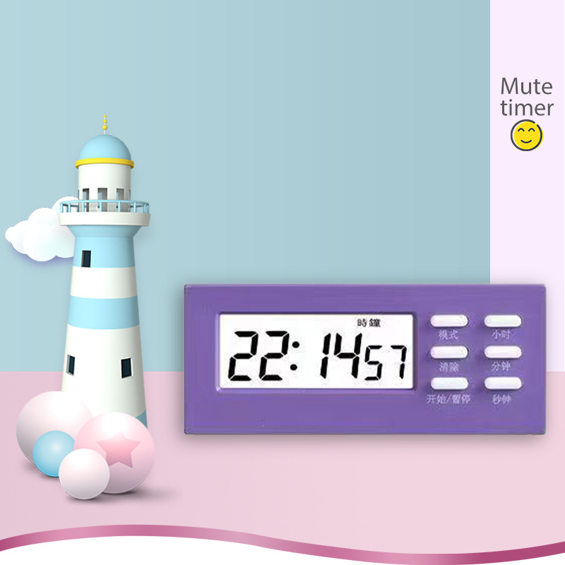 Mini Multifunctional Timer Student Wake Up Alarm Clock Household [2221]