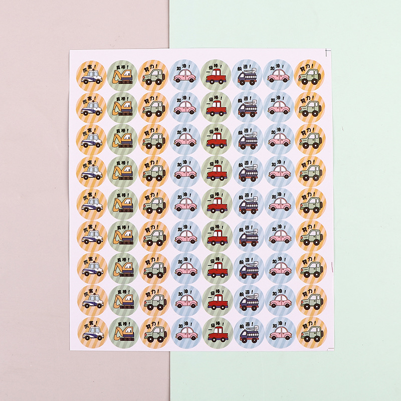 Children's sticker flower kindergarten teacher student thumb encouragement cartoon integral praise sticker