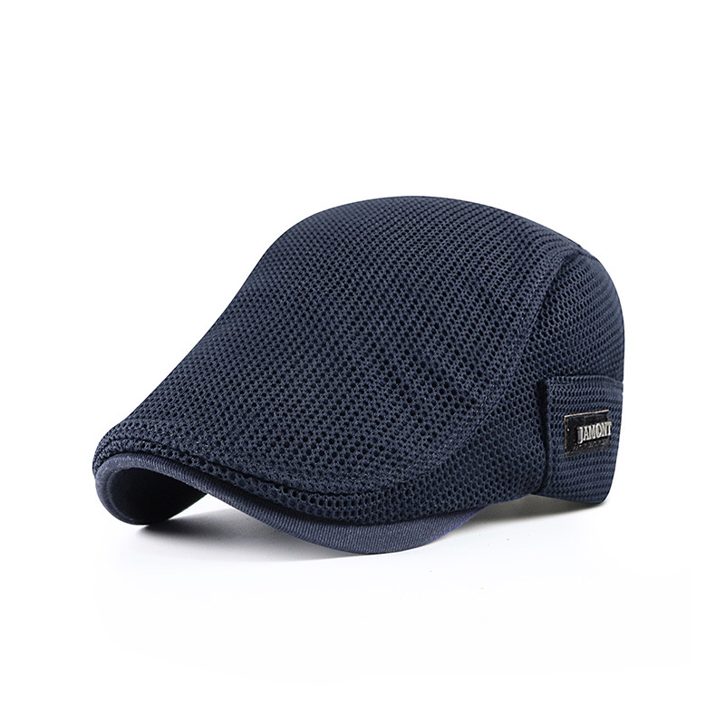 New mesh breathable beret for men and women, thin sun-protective hat, summer new hat