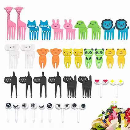 Bento decoration pick fruit fork Mickey cute mini bento pick animal paradise fruit fork set bento pick