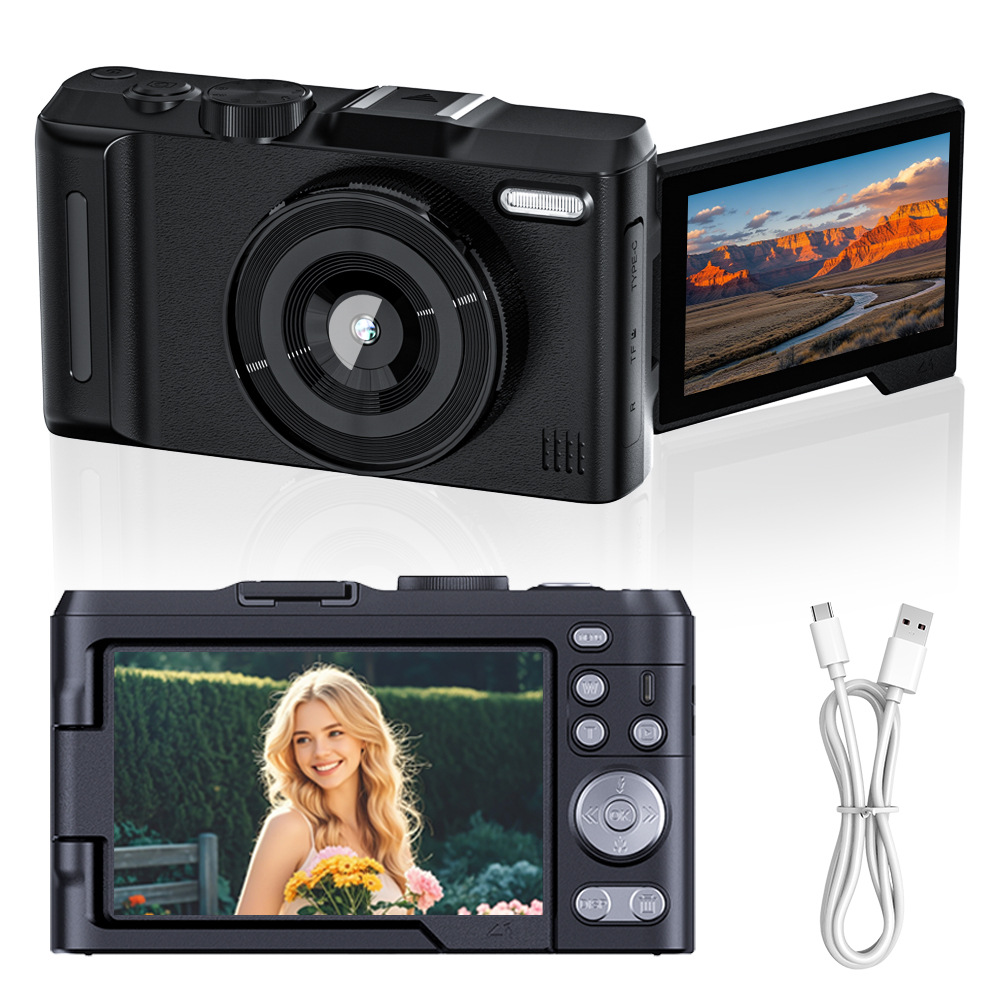 Portable 5K Mirrorless Digital Camera Student Photography Sports Recorder HD CCD Camera