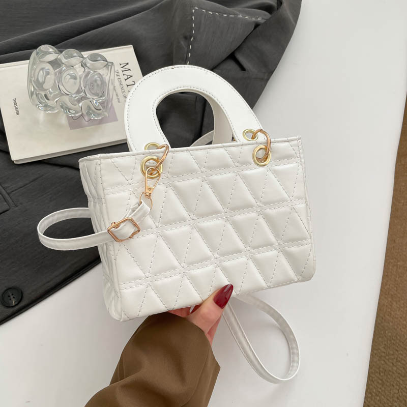 Diamond Grid Small Bags Women's Bags 2026 Popular New Casual Handbags Simple Shoulder Crossbody Bags