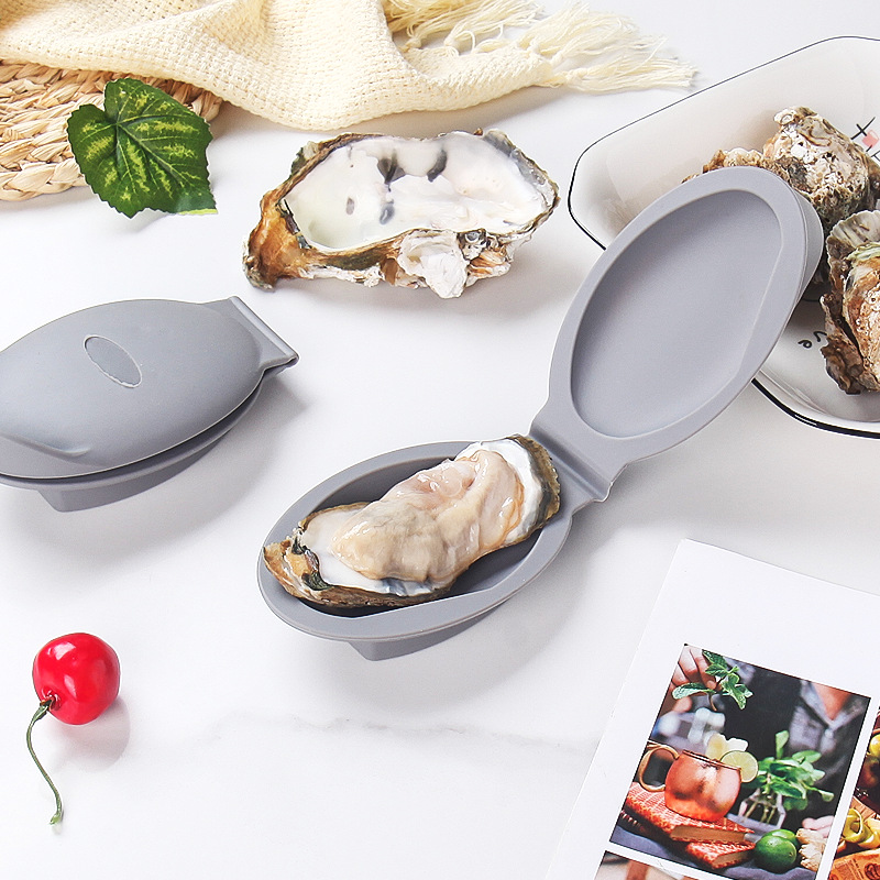 Silicone oyster clamp, hand-protecting oyster opener, mussel opener, oyster tool, small oyster opener
