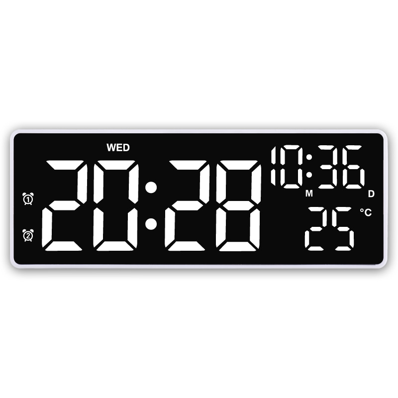 Touch minimalist LED mirror luminous electronic clock student dedicated led digital clock electronic alarm clock