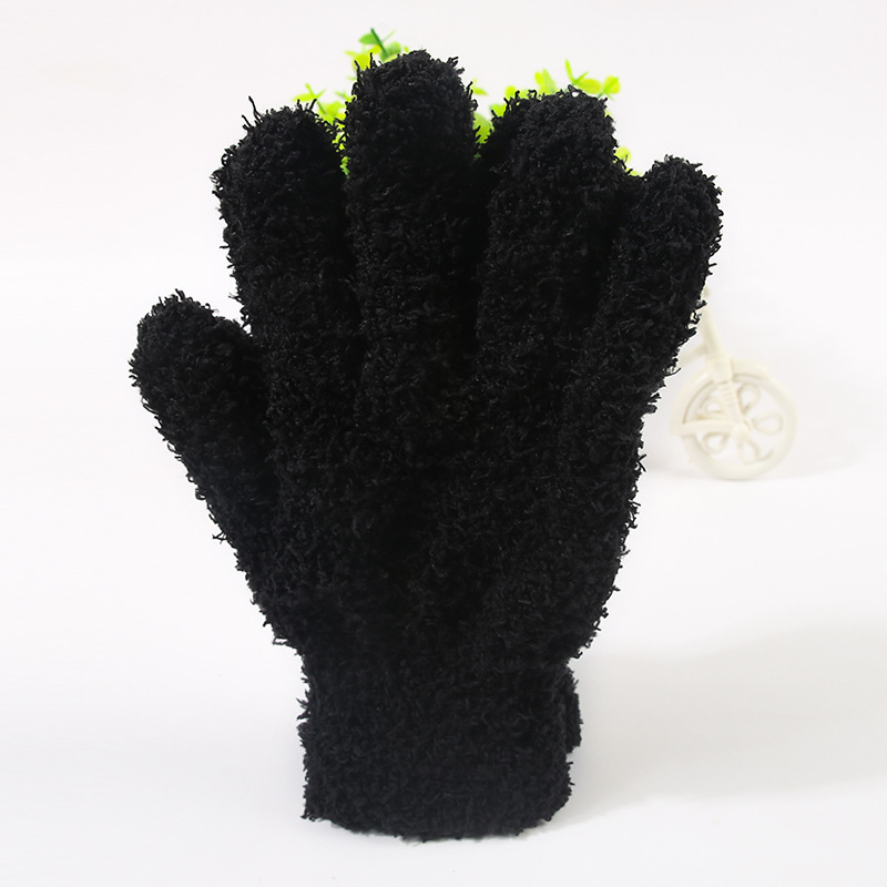 Wenwan Ten-Thousand-Hair Simple Gloves Full Half-Finger Unisex for Walnut Polishing Nano Patina Diamond Polishing Split-Finger