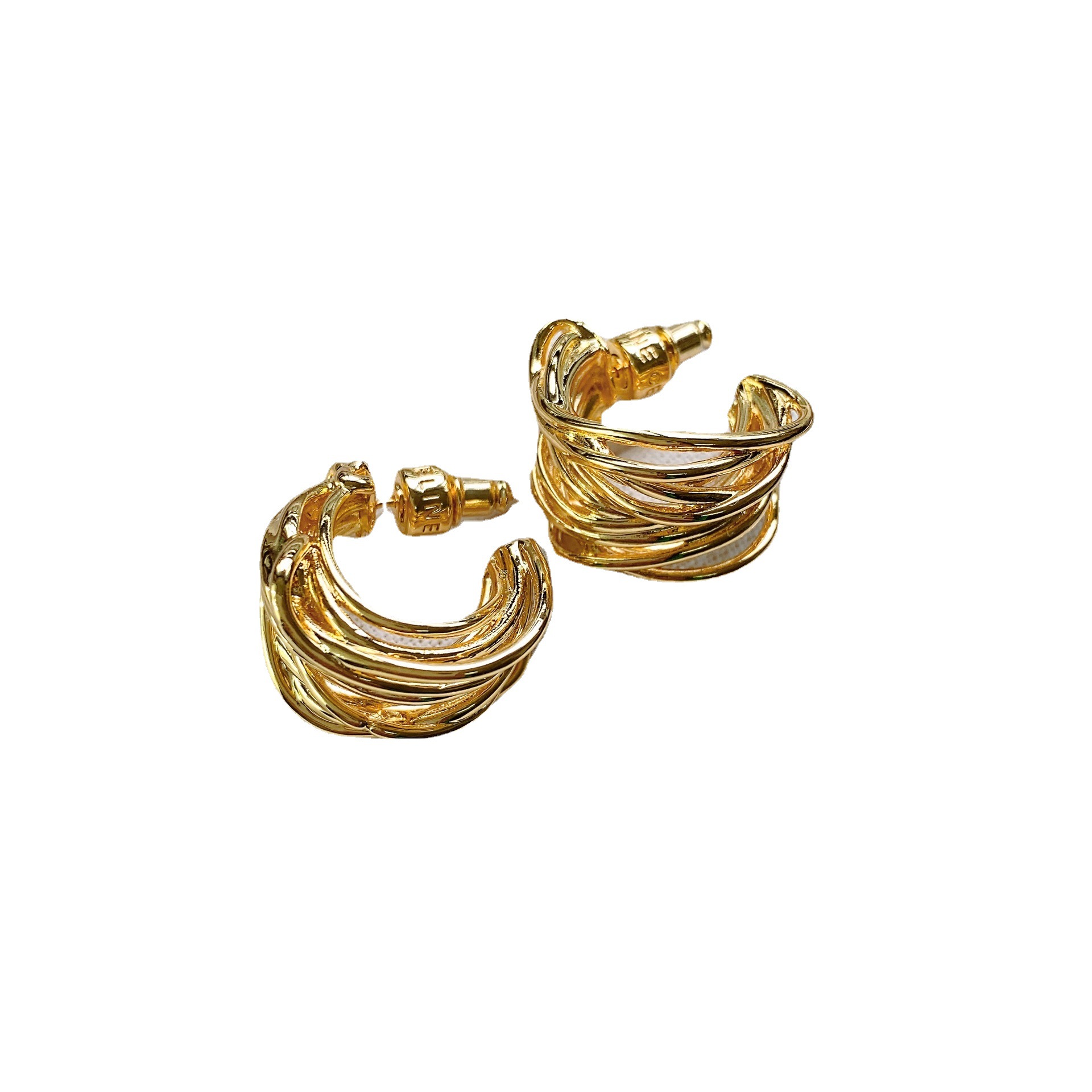 C-Shaped Small Metal Heavy Craft 2026 New Ear Hoops