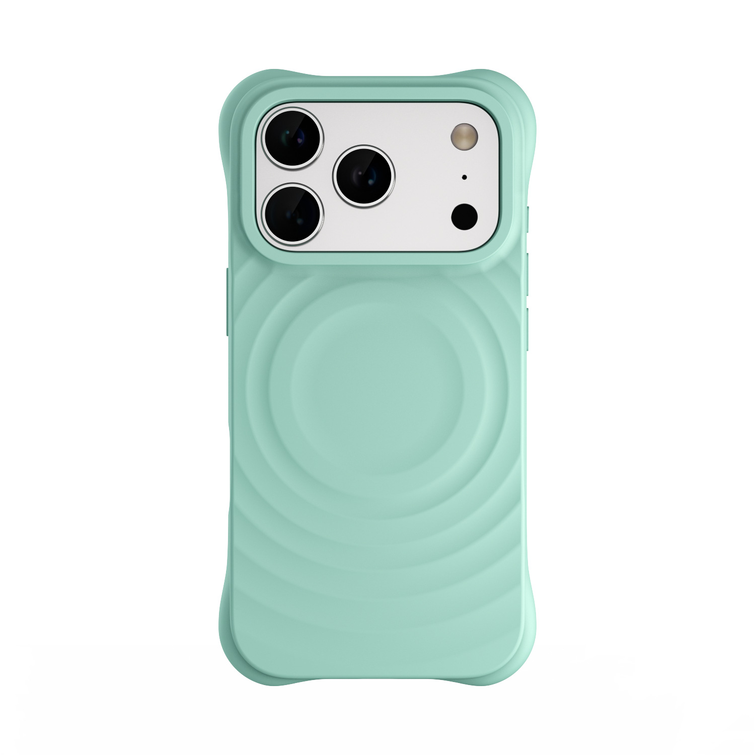 Silicone wave case for iPhone 17 Pro, iPhone 16, 18 Pro Max, niche C brand