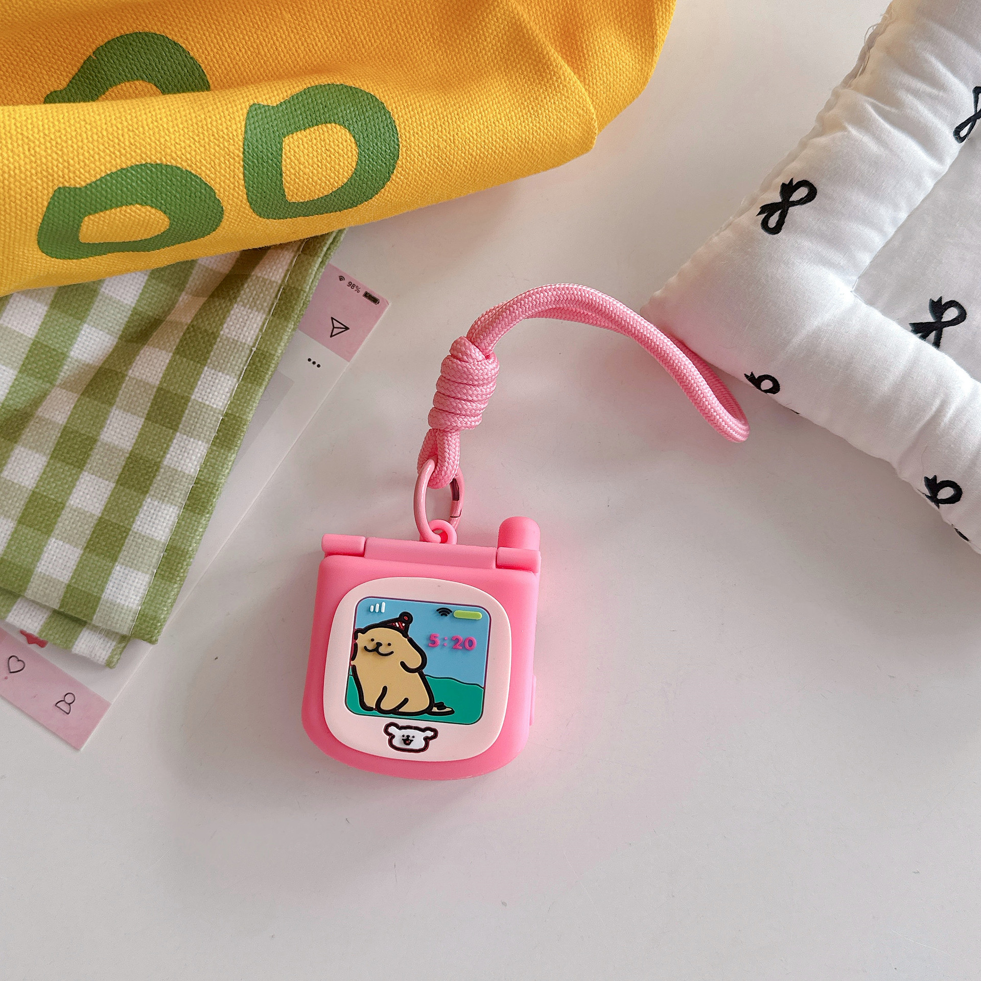 粉色小狗+短绳 · S码