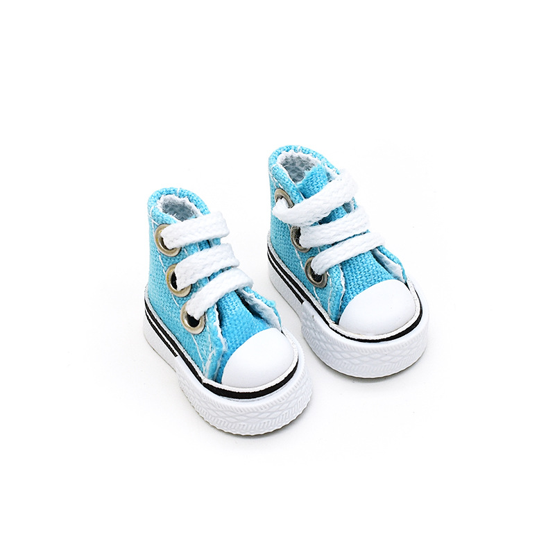 3.5CM Canvas Shoes 10cm Cotton Doll Clothes Changing Accessories OB24 8-Point BJD Finger Dance Toy Shoes